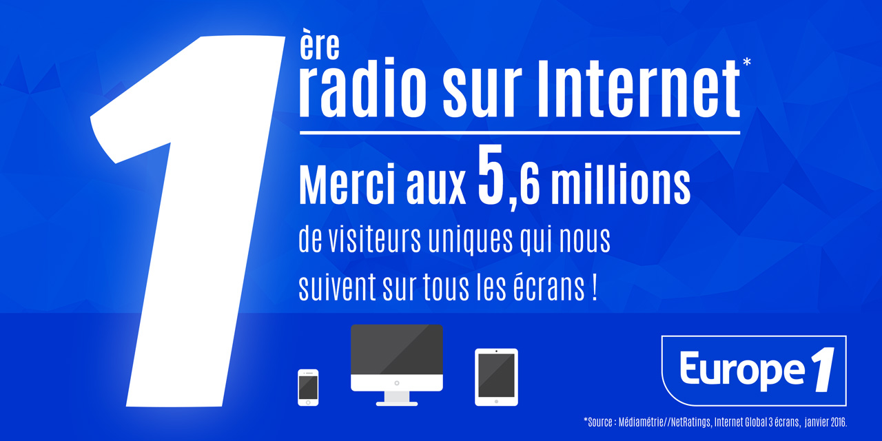 Europe 1, 1ère radio sur