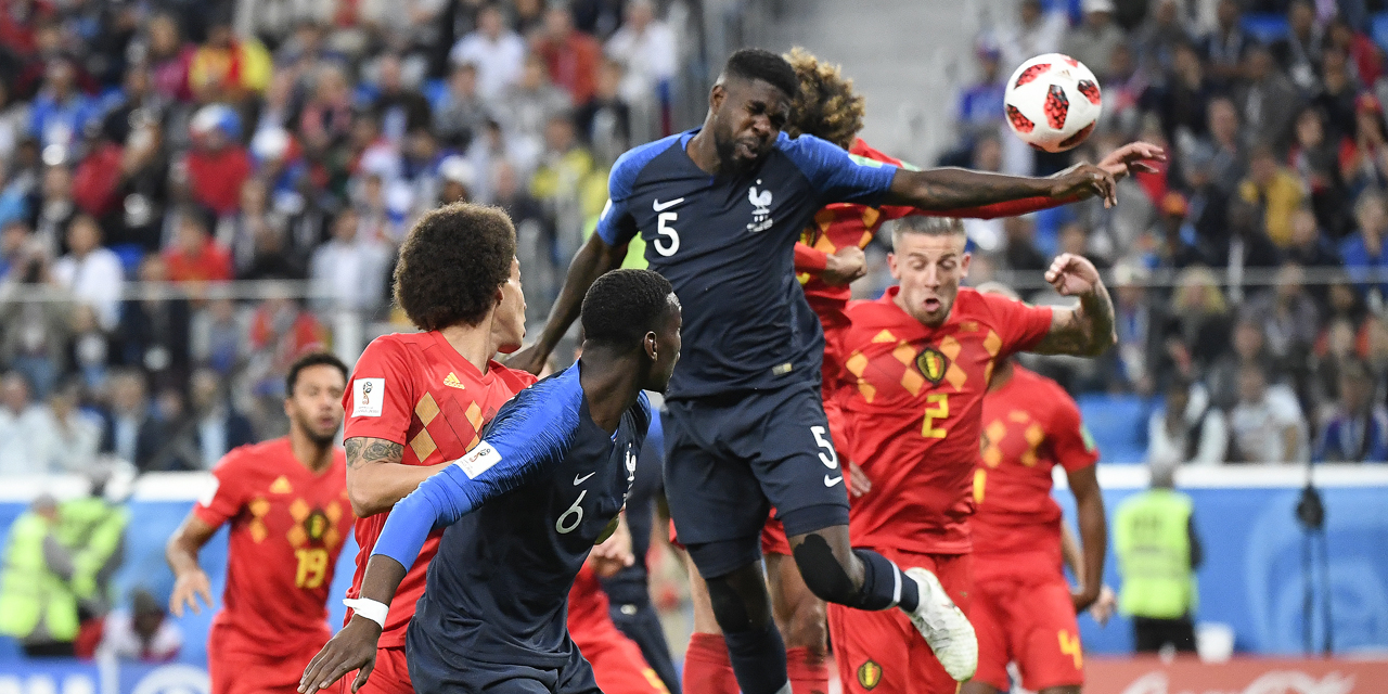 VIDÉO - France-Belgique : le but de la tête de Samuel Umtiti