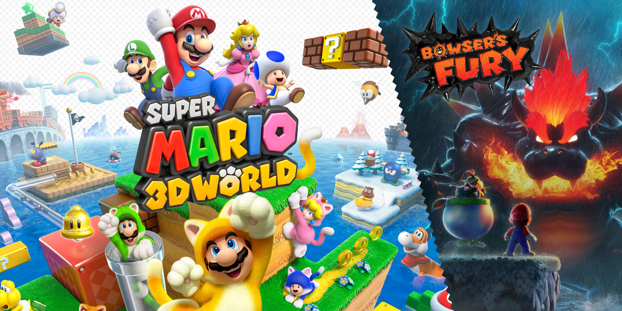 Bowser S Fury Created On The Very Beautiful Surface Of The Remake Of Super Mario 3d World