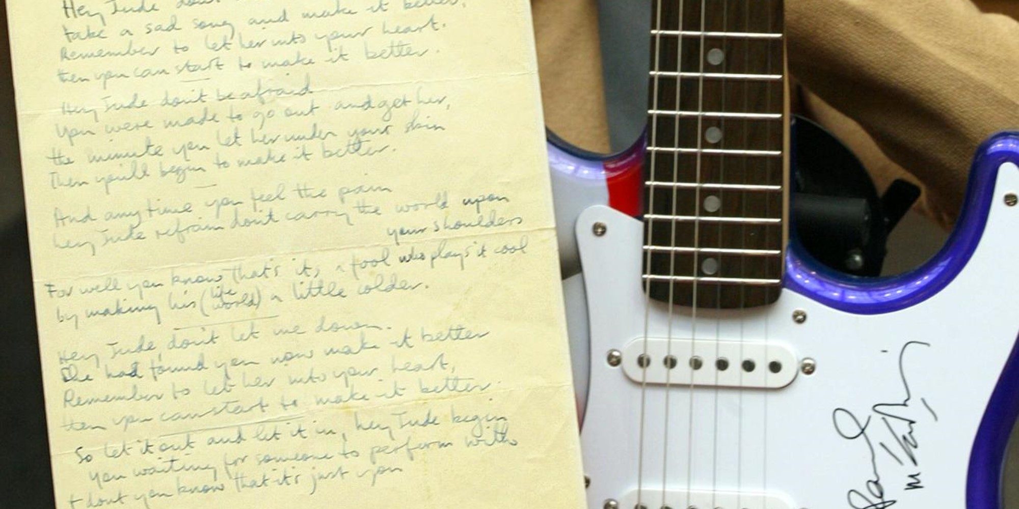 Beatles Hey Jude Manuscript Up For Auction Soon Teller Report