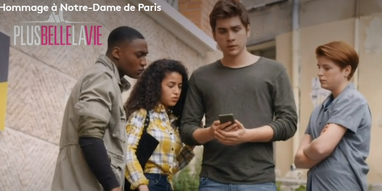 belle la vie  parle de lincendie de notre dame dans son