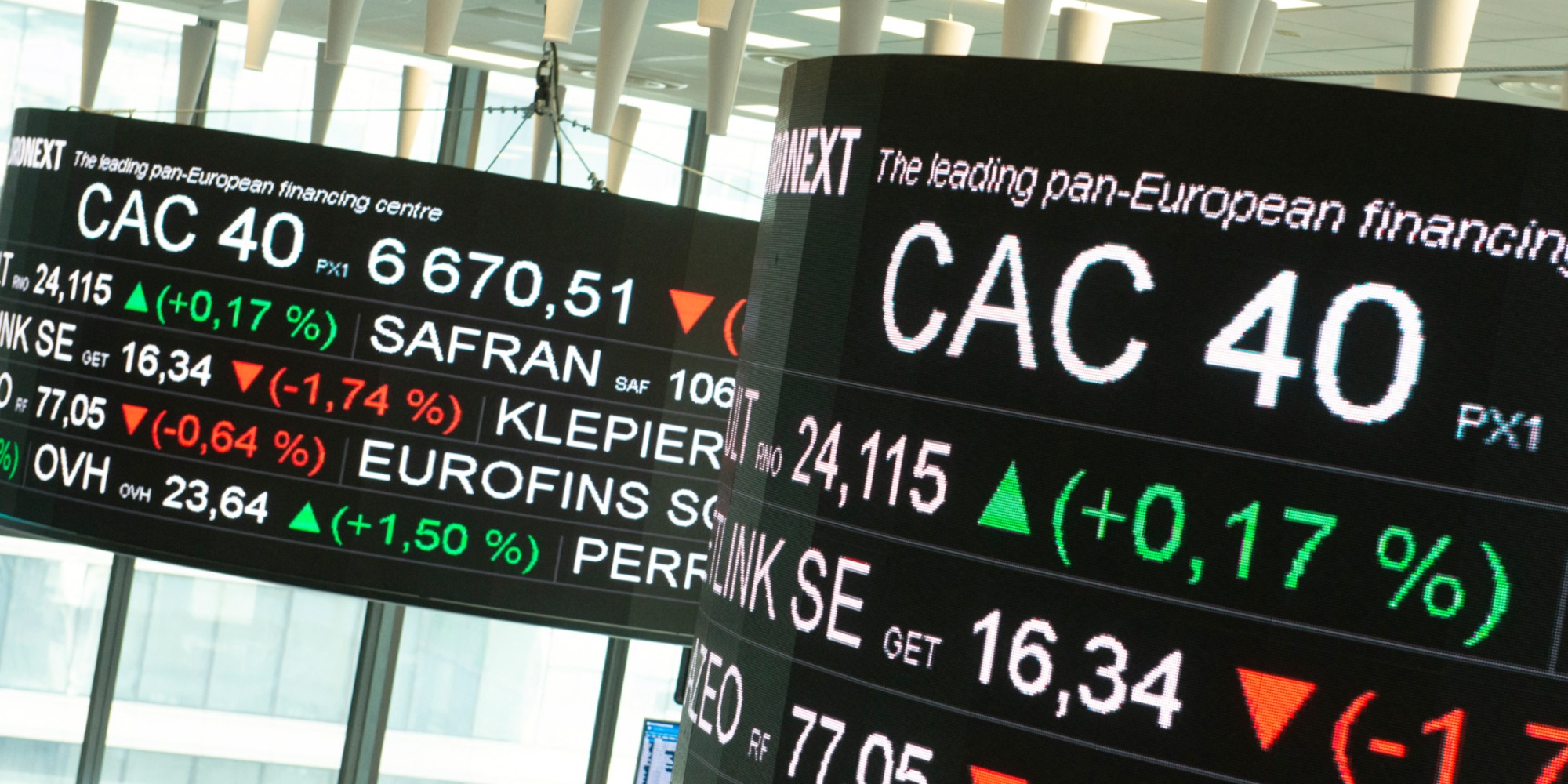 Bourse de Paris : l'indice vedette CAC 40 dépasse les 8.000 points pour la première fois