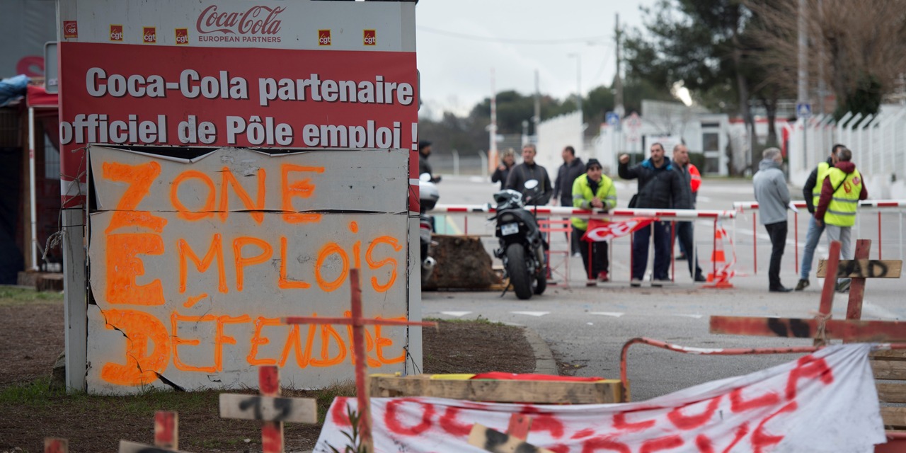 CocaCola  fin de la grève à l'usine des PennesMirabeau