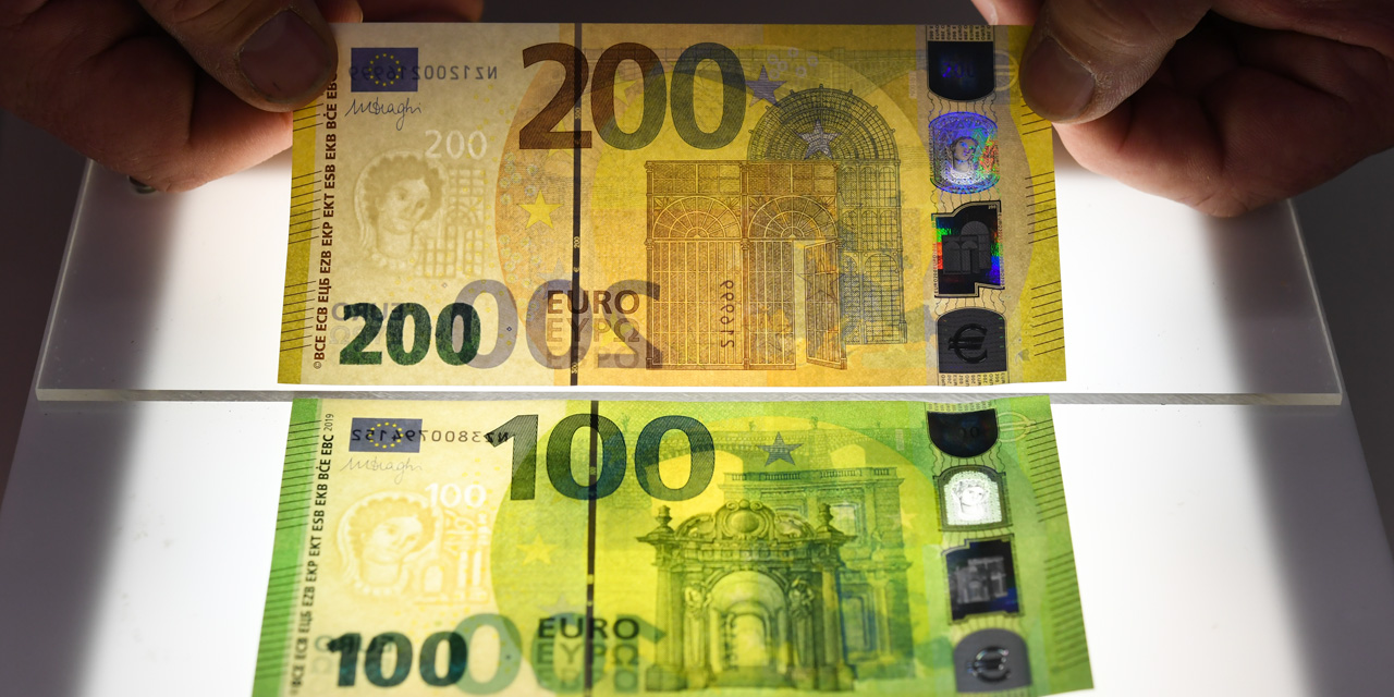 la bce devoile des nouveaux billets de 100 et 200 euros plus surs