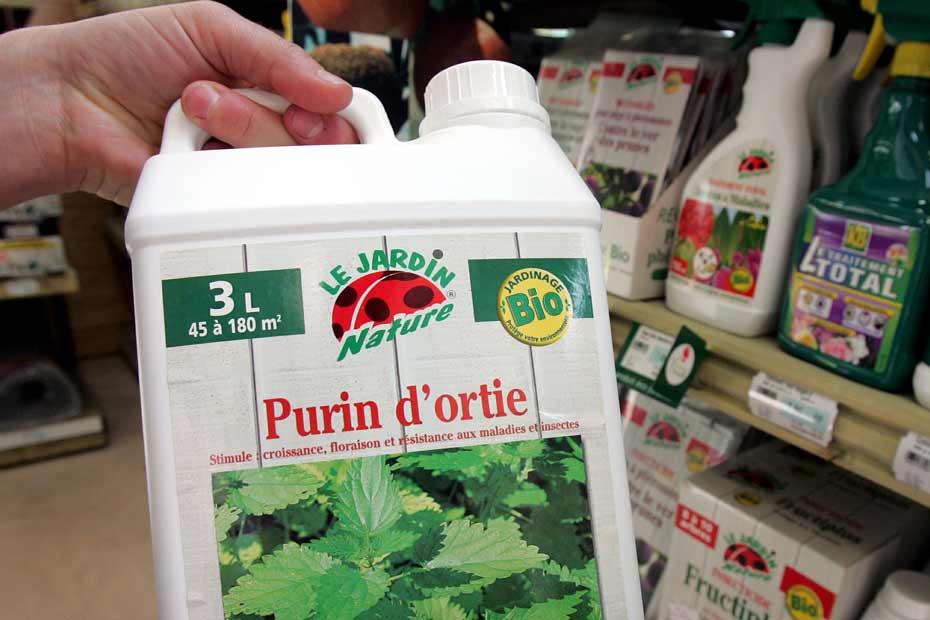 Le purin d'orties en vente libre