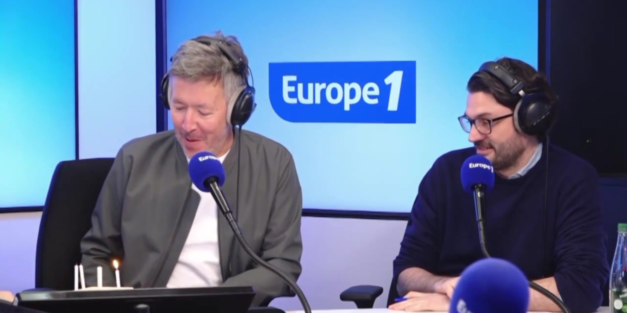 Jean-Luc Lemoine c&eacute;l&eacute;br&eacute; par l'&eacute;quipe de Culture m&eacute;dias pour son anniversaire