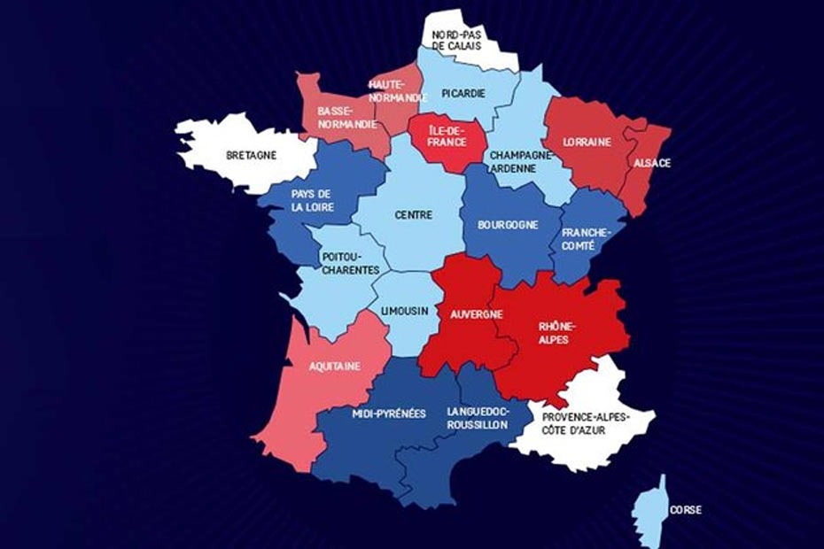 Le défi Parisot - La nouvelle carte des régions