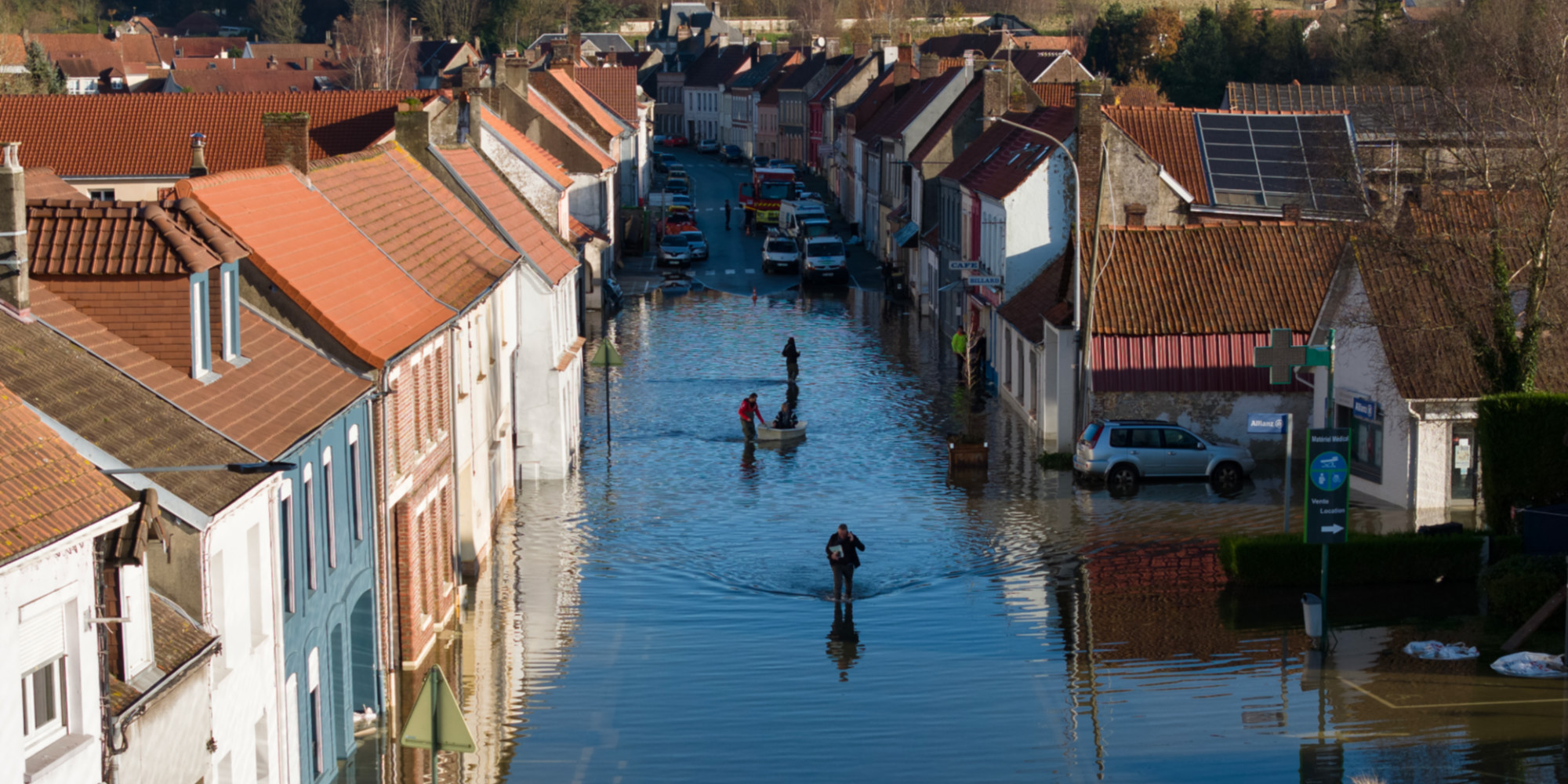 Bad weather major flooding on the rivers of PasdeCalais and Nord