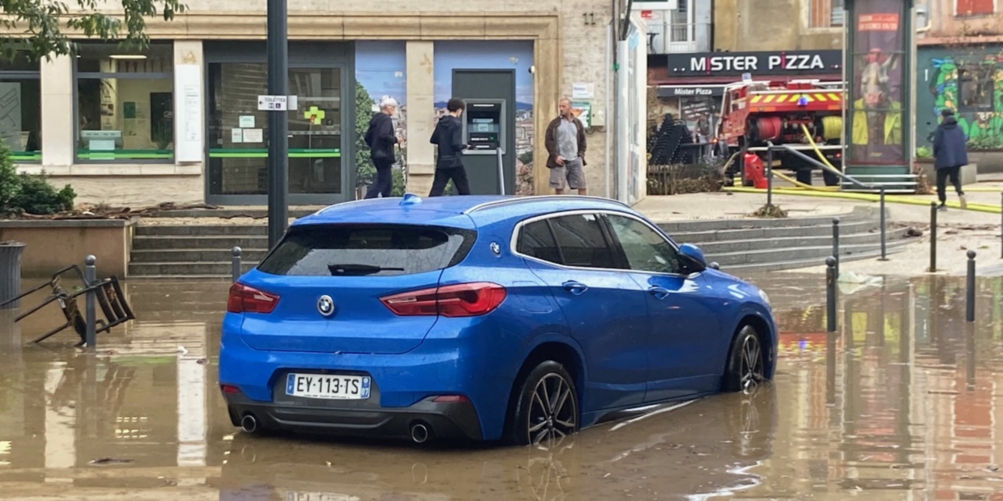 les habitants d&rsquo;Annonay dévastés par les pluies torrentielles qui frappent l&rsquo;Ardèche