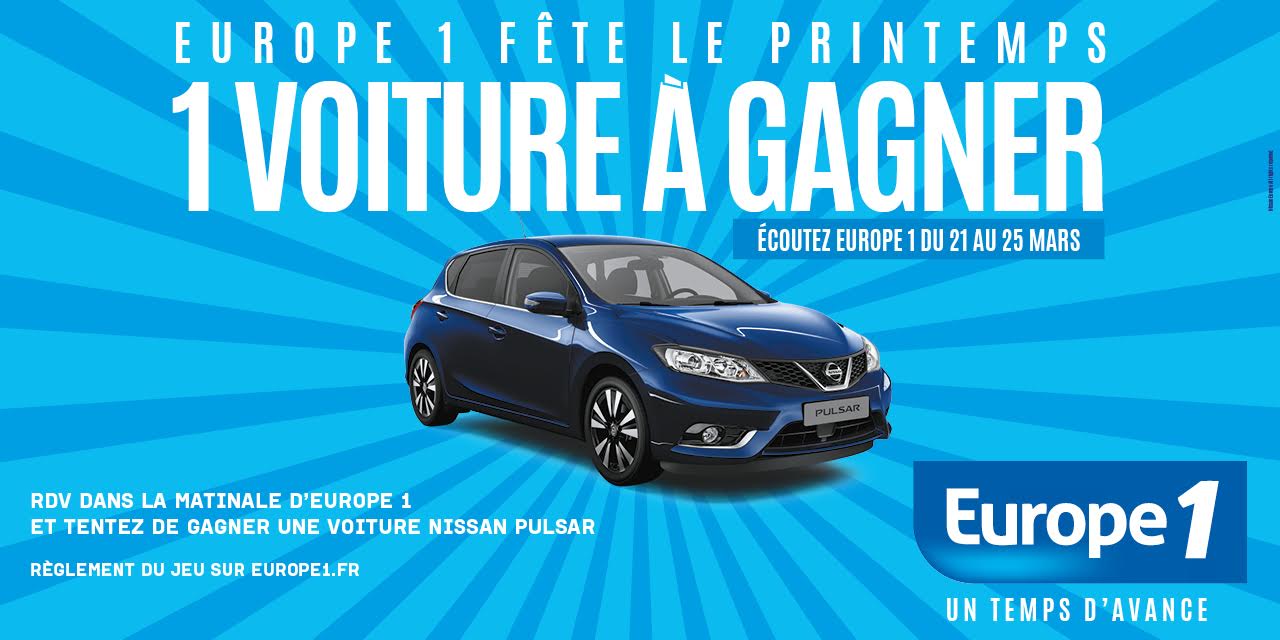 Ecoutez Europe 1 et tentez de gagner une voiture