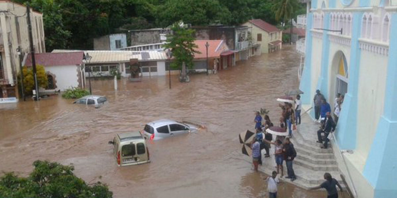 Importantes inondations en Martinique