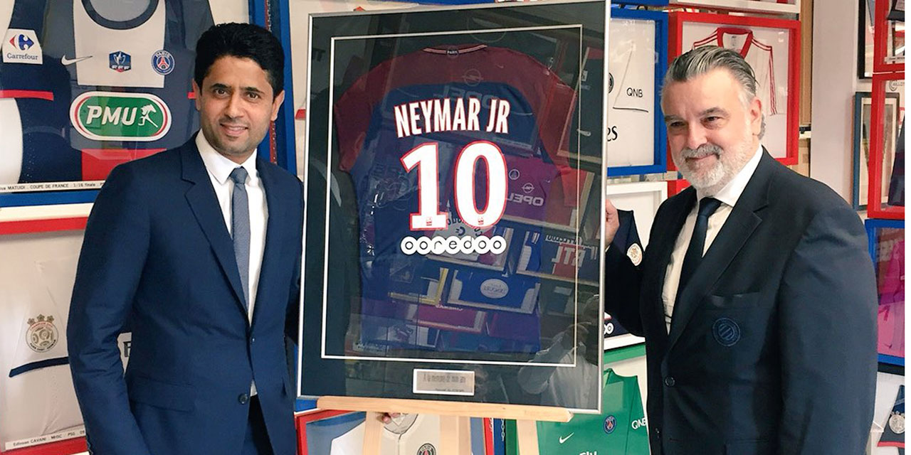 Le PSG offre un maillot de Neymar Montpellier