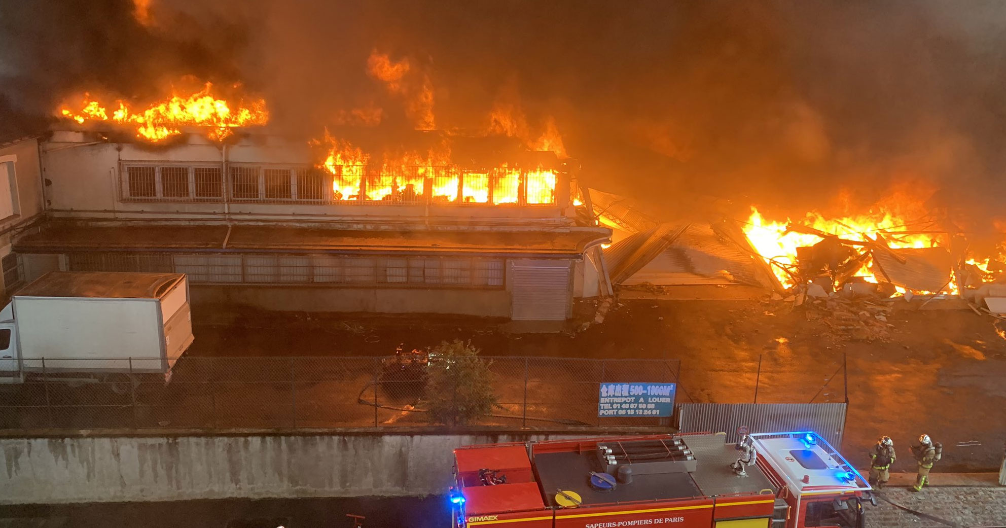 Spectacular Fire Of Several Warehouses In Aubervilliers Teller Report