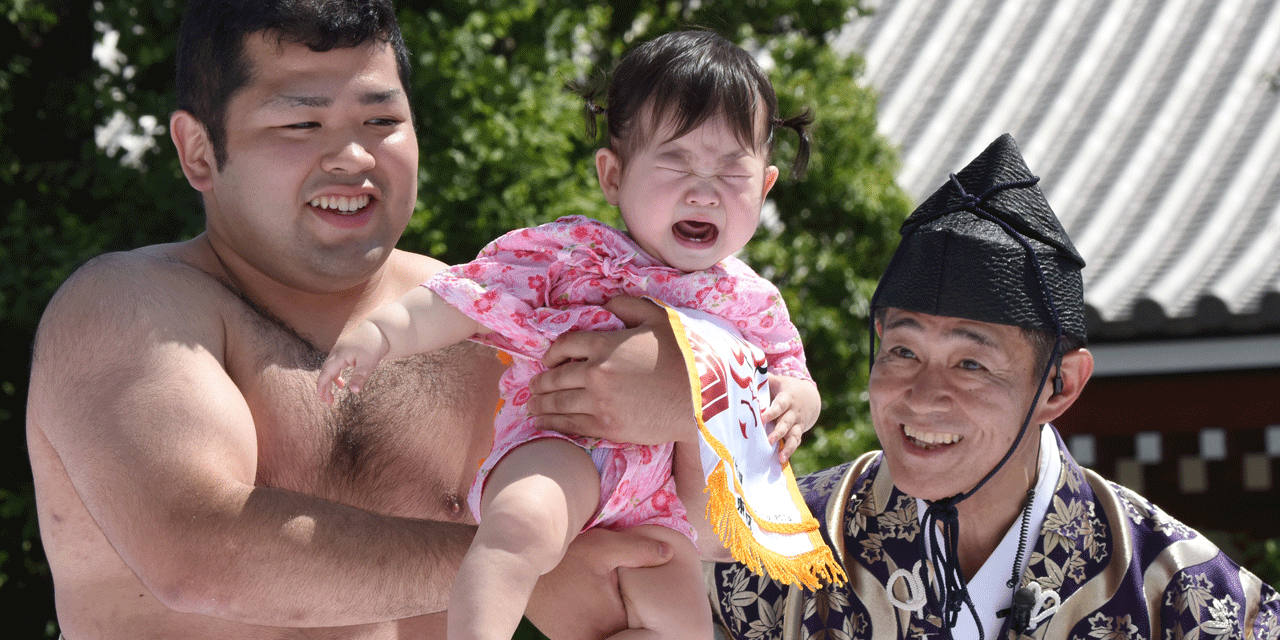 Japon Competition De Pleurs Chez Des Bebes Sumo Japon Competition De Pleurs Chez Des Bebes Sumo