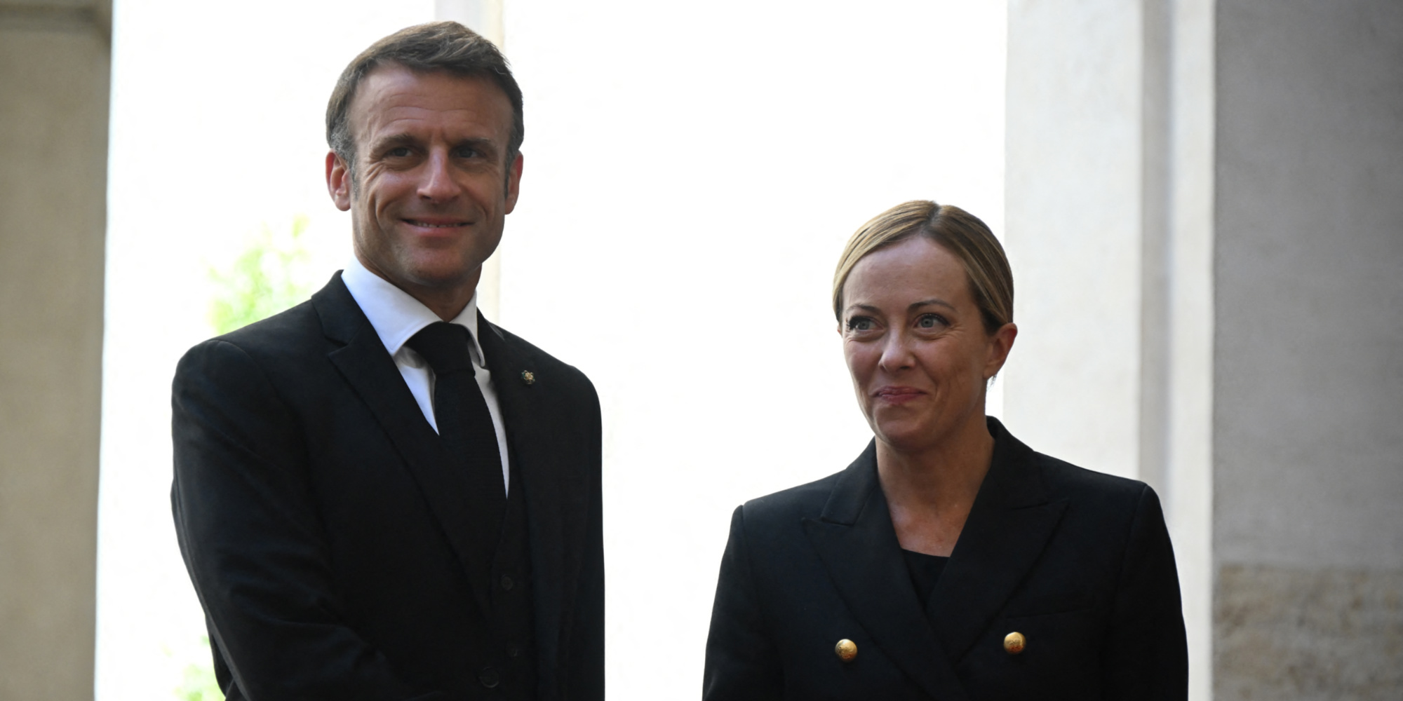 Emmanuel Macron a rencontré Giorgia Meloni à Rome