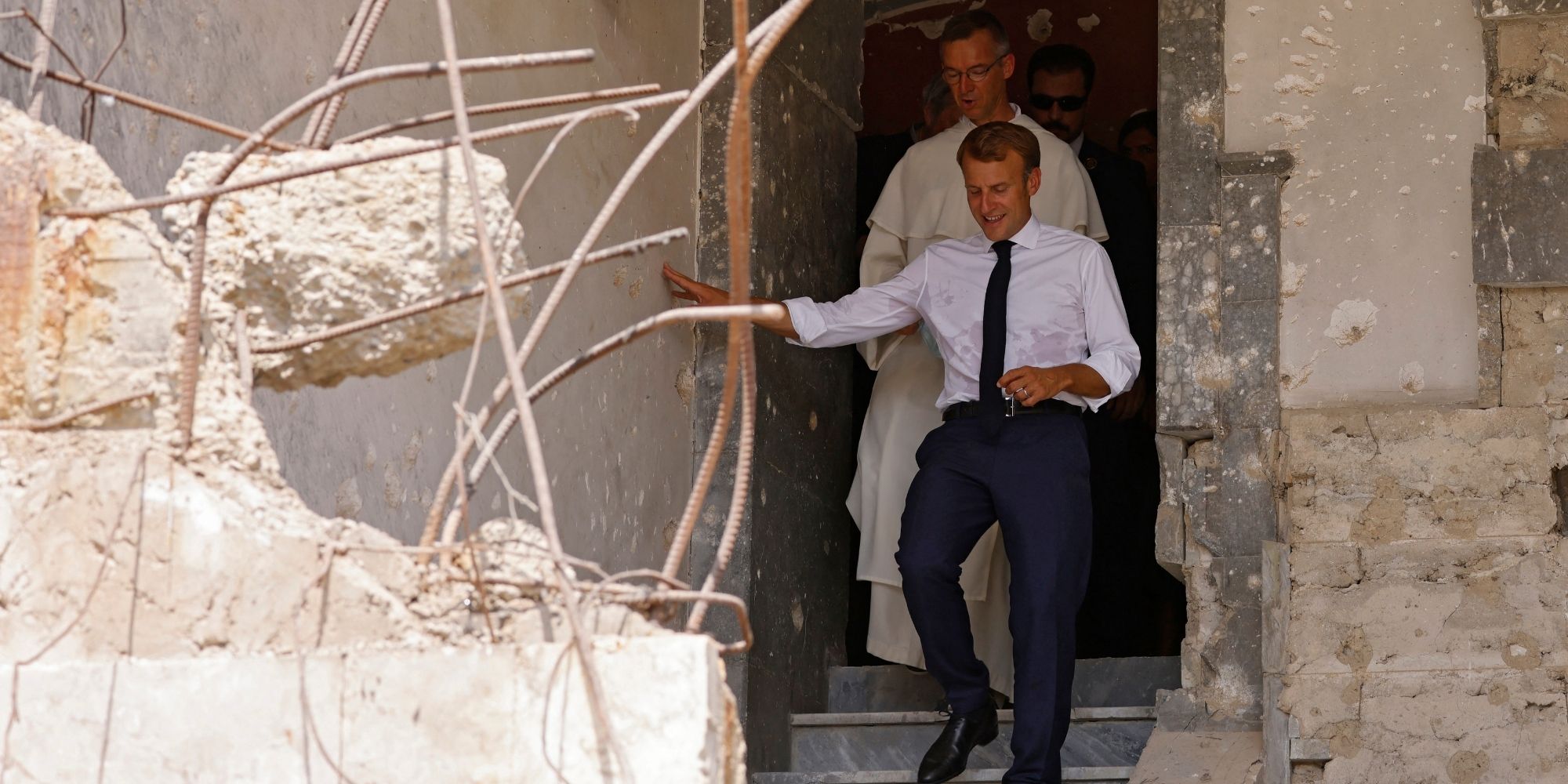 In Iraq, Emmanuel Macron visits Mosul, a city in ruins after the passage of Daesh - Teller Report