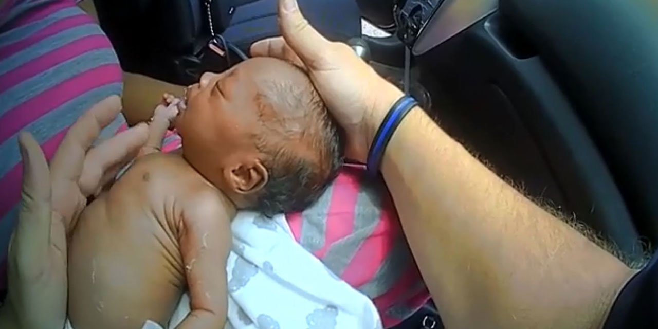 United States: Policeman stops speeding vehicle ... and saves baby ...