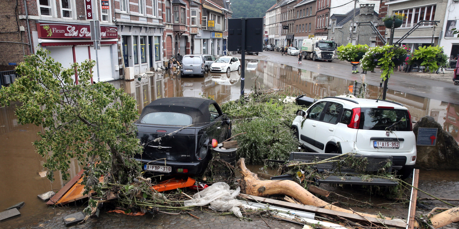 Inondations en Belgique "L'eau s'est arrêtée à deux marches du