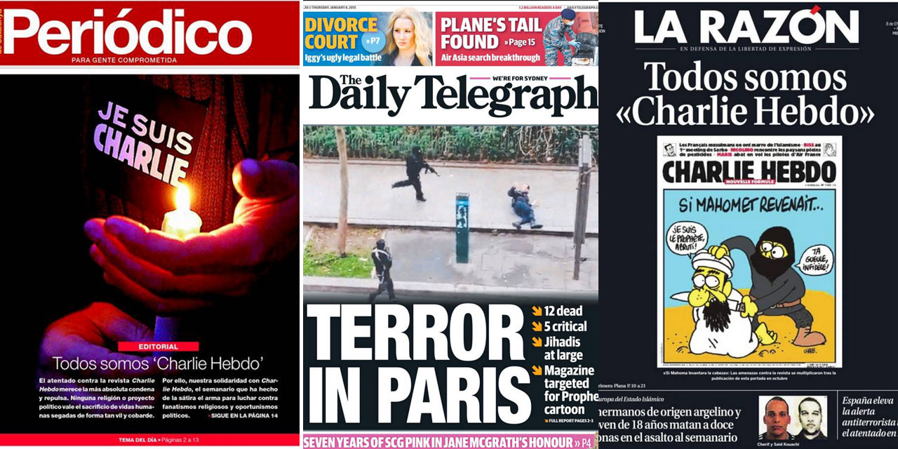 L Attentat De Charlie Hebdo Fait La Une Dans Le Monde Entier