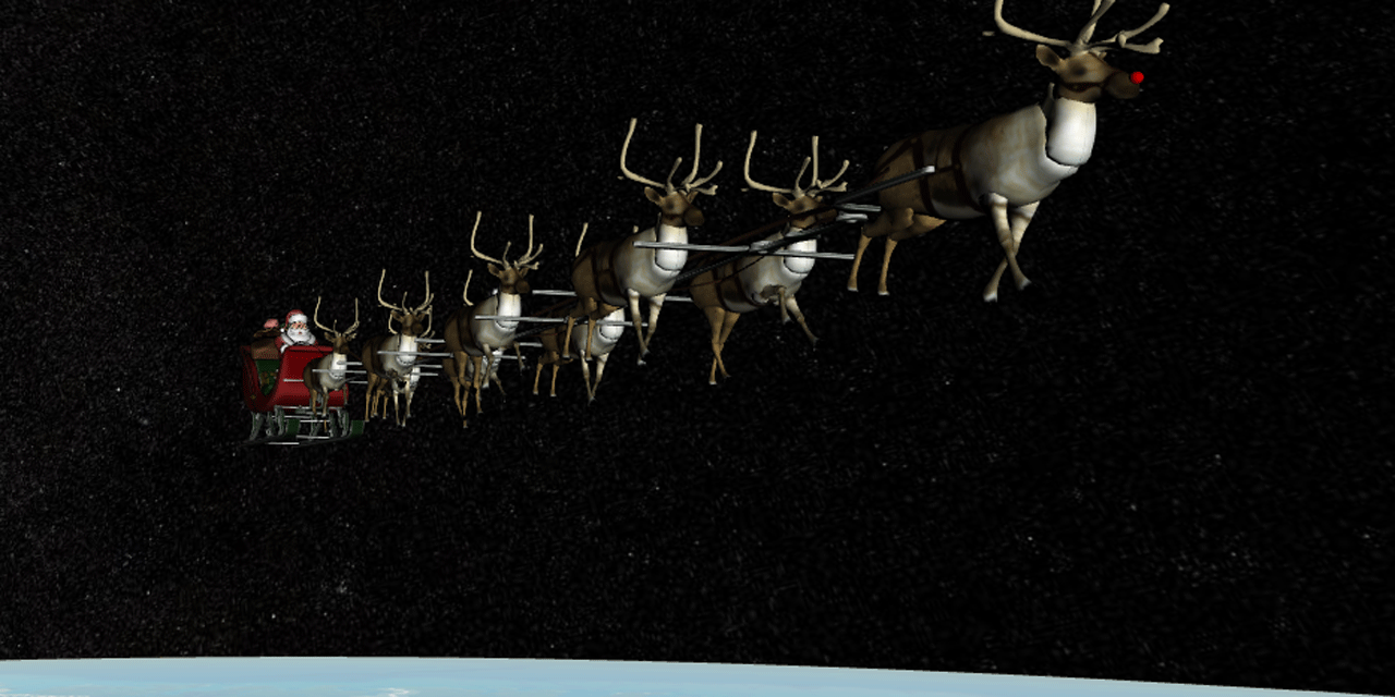 Le Pere Noel Part Pour Sa Tournee Avec 6 Rennes