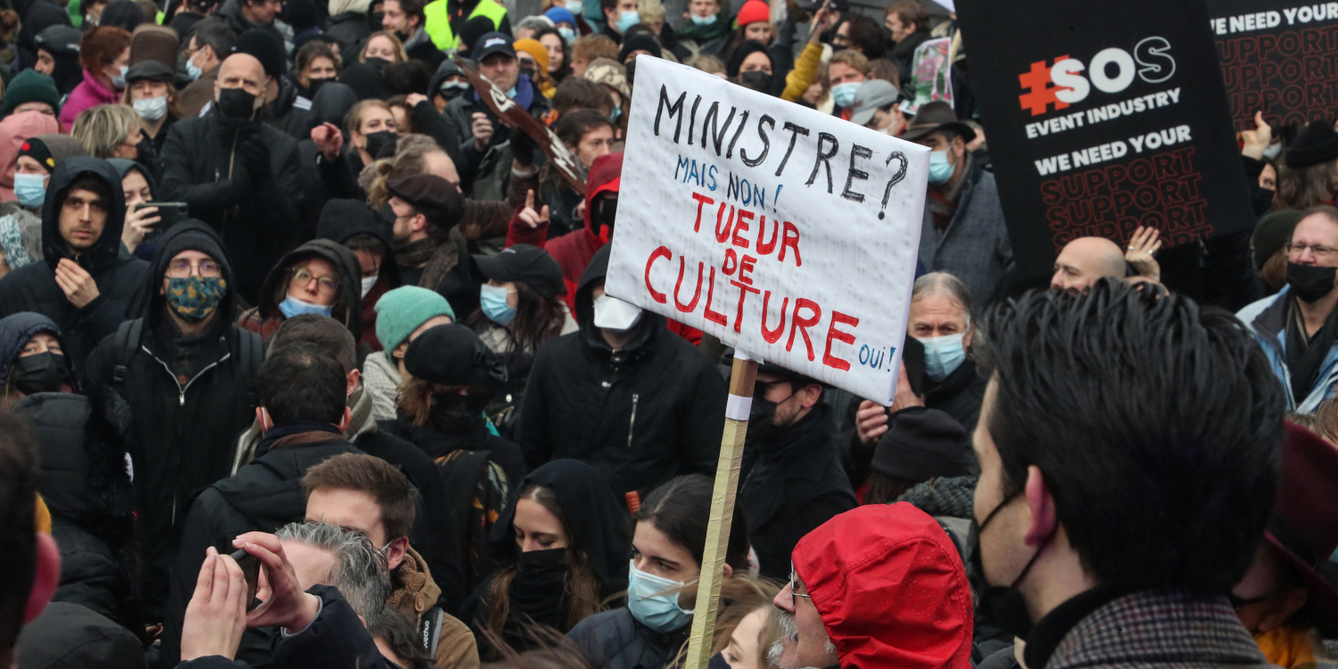"No to unfair closure": the cultural world in the streets in Belgium
