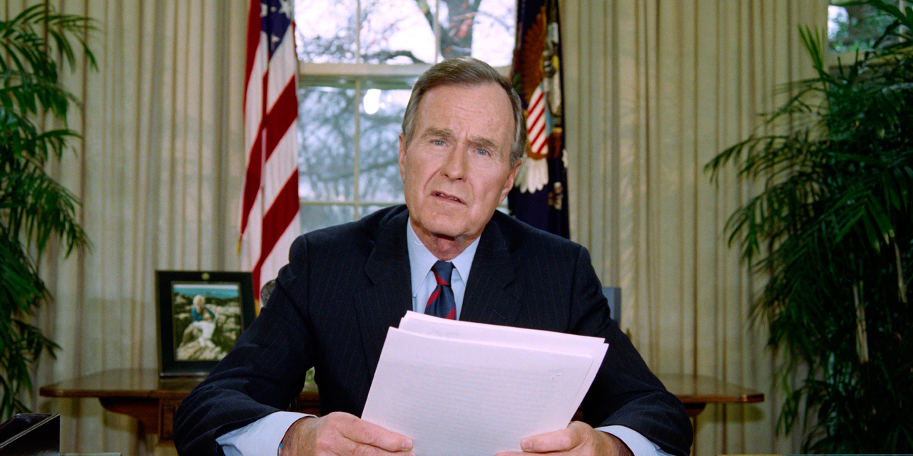 quand bush pere racontait sur europe 1 sa strategie en irak