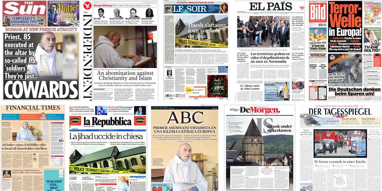 Saint Etienne Du Rouvray La Stupefaction De La Presse Internationale