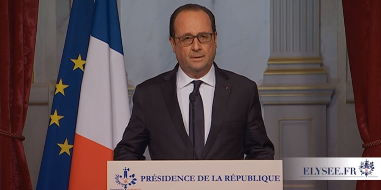 Attentats : Hollande décrète "trois jours de deuil national"