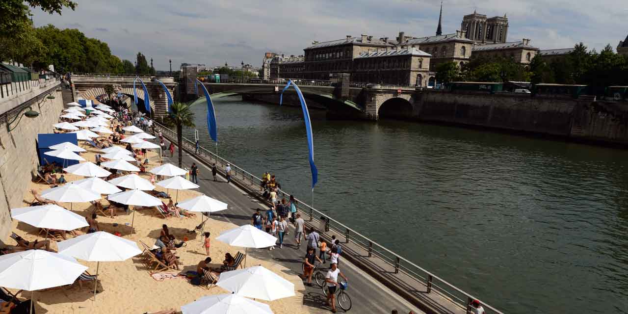 Paris Plage Sur Les Rives De Seine Paris Plages : "Tel Aviv sur Seine" fait des vagues