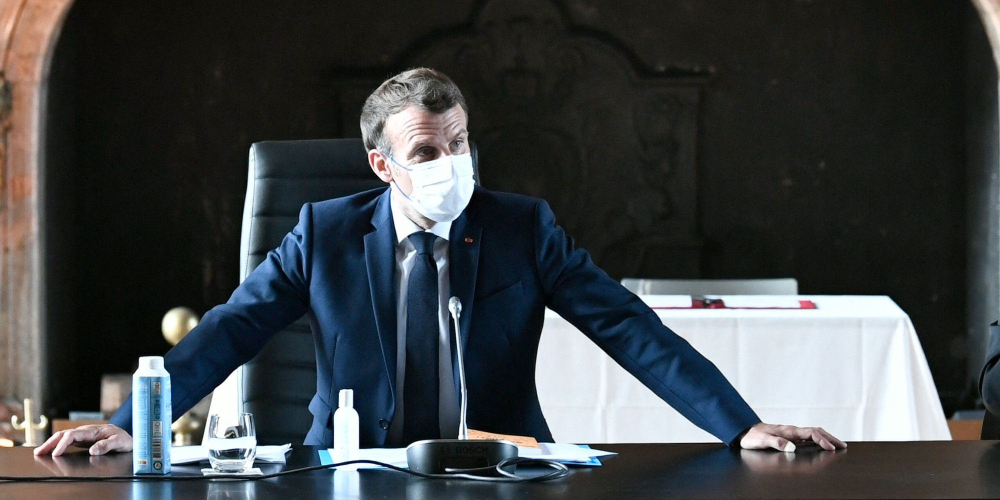 Macron inaugurates JP headquarters in Paris, a symbol to