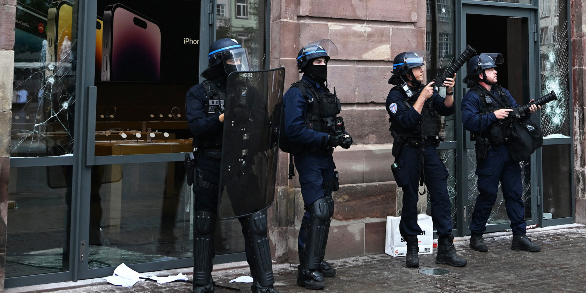 Émeutes : à Strasbourg des boutiques du centre ville vandalisées par