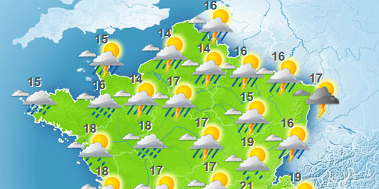 France Du Nord Au Sud Km La météo du mardi 6 juin : instabilité au nord, soleil au sud