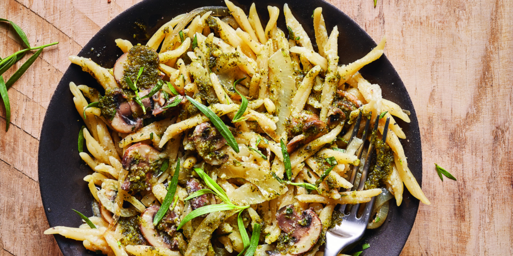 Les pâtes sauce champicajou de Laurent Mariotte