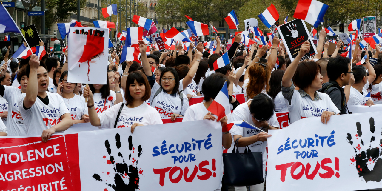 Résultat de recherche d'images pour "photos manifestation chinois à paris"