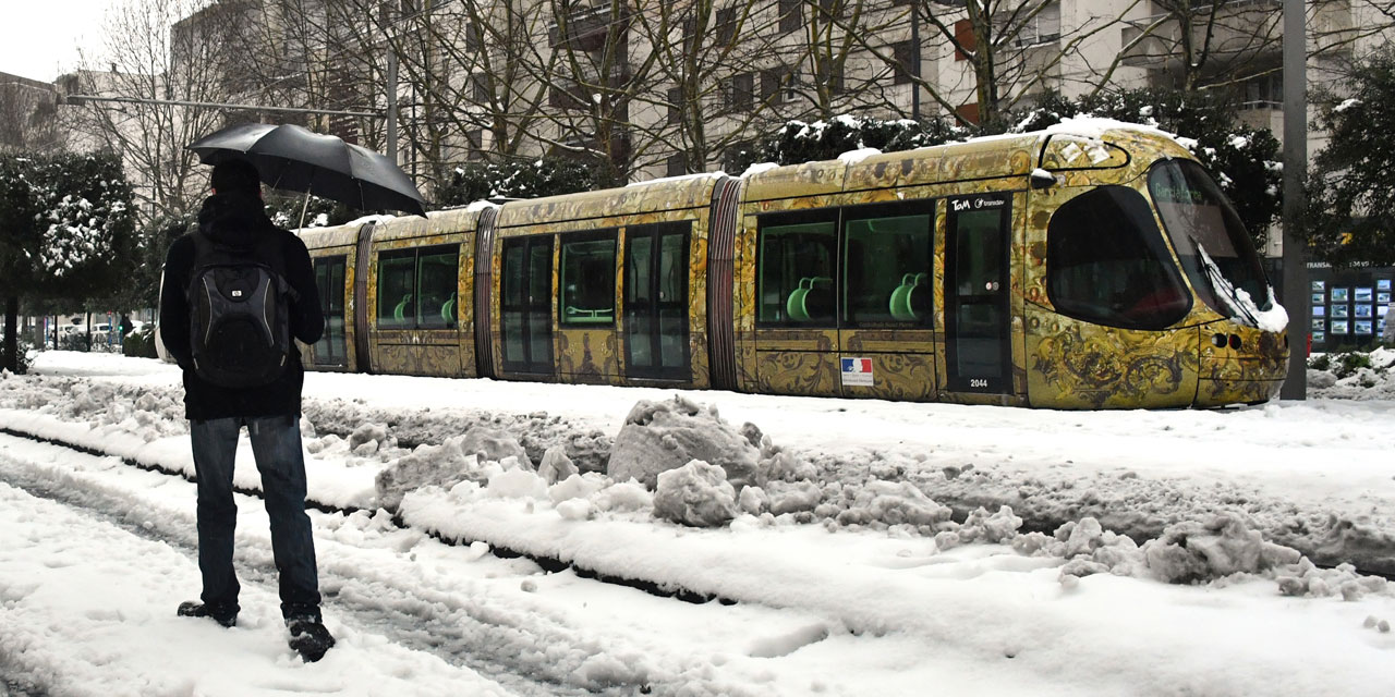 Neige lent retour à la normale à Montpellier