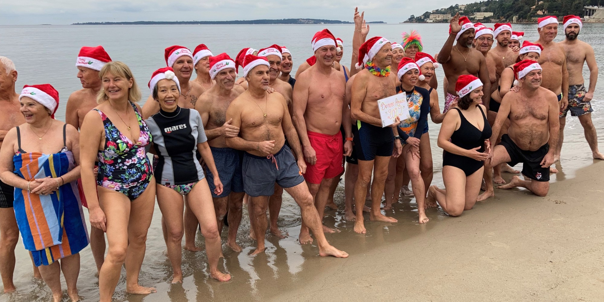Nouvel An malgré le Covid19, la tradition du bain du 1er janvier