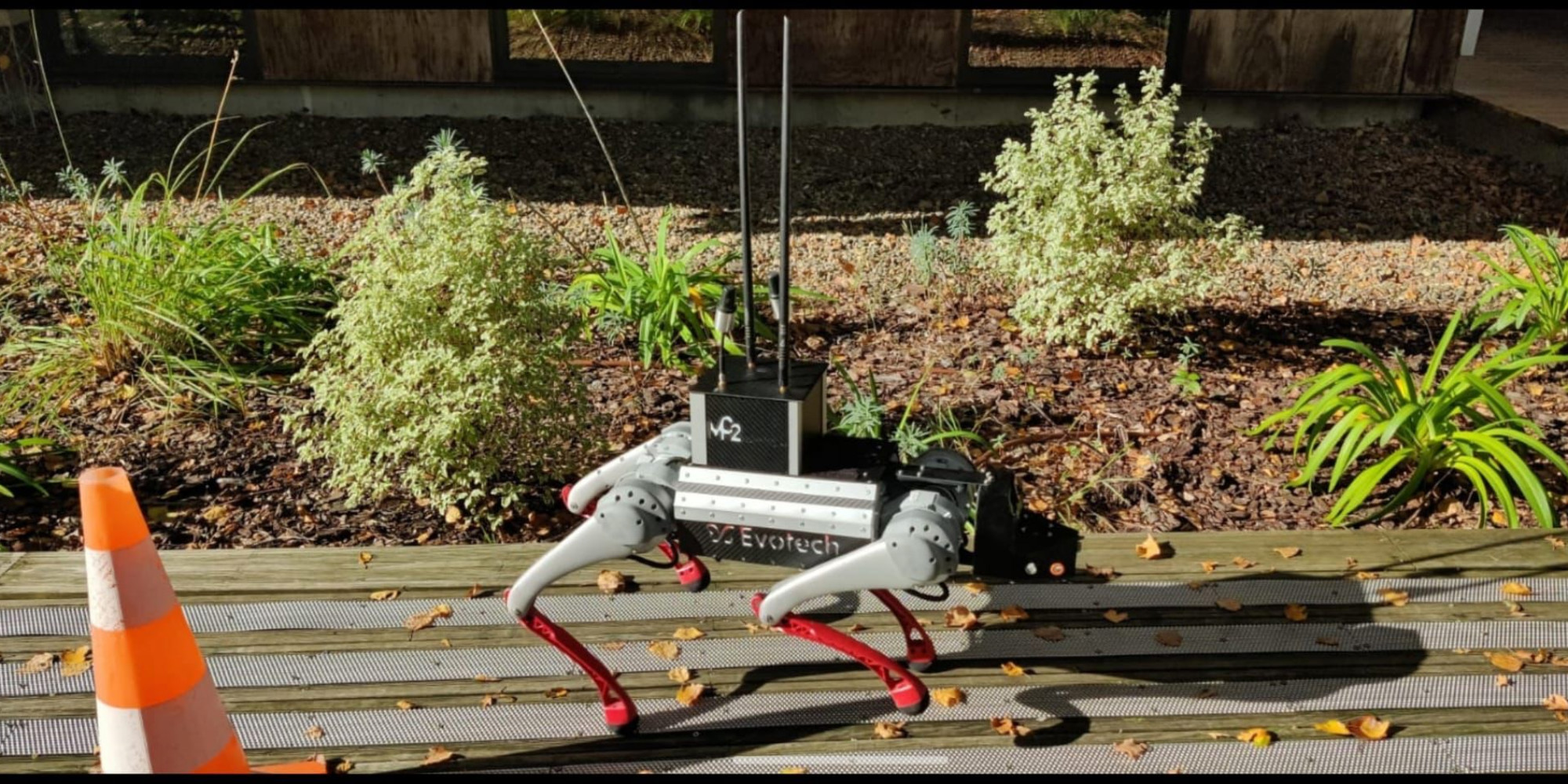 Homeland security at the Milipol show, a robot dog capable of