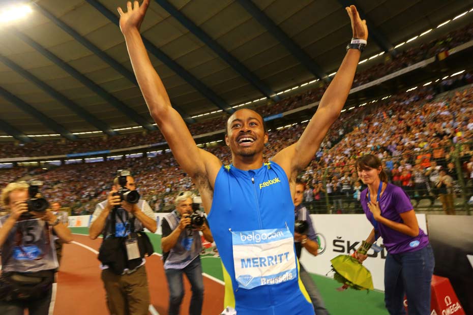 110 m haies Merritt bat le record du monde