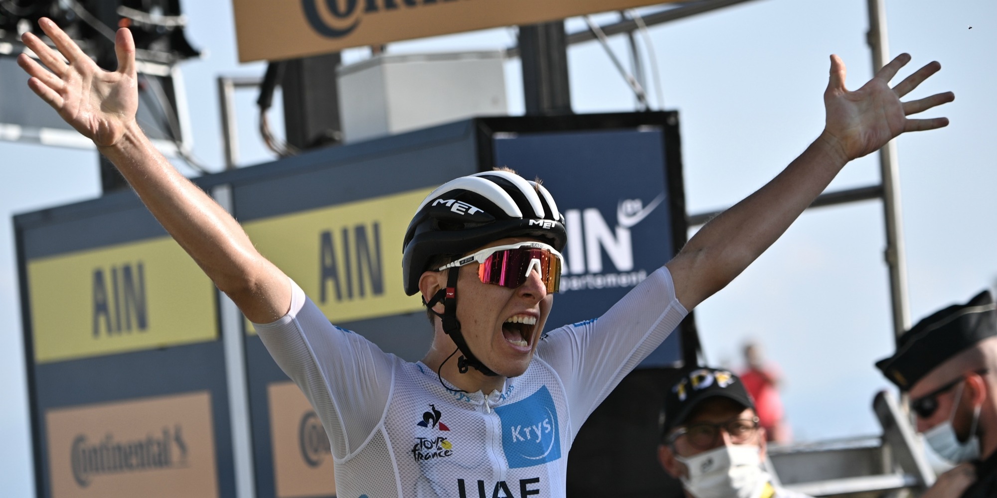 Cycling Tadej Pogacar winner of the Tour of Lombardy, his second