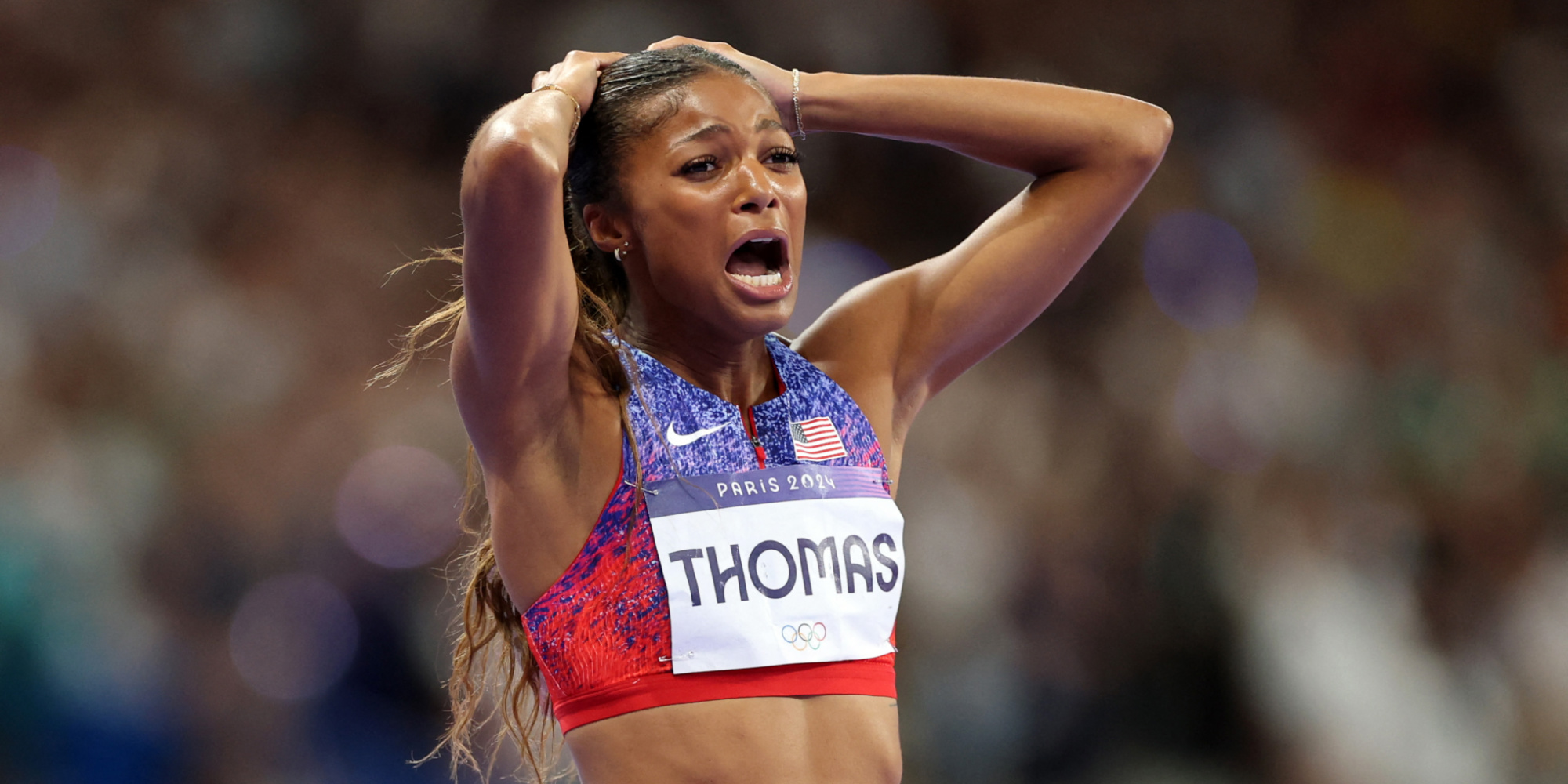 EN DIRECT - JO de Paris 2024 : l'Am&eacute;ricaine Gabrielle Thomas en or sur 200 m devant Julien Alfred