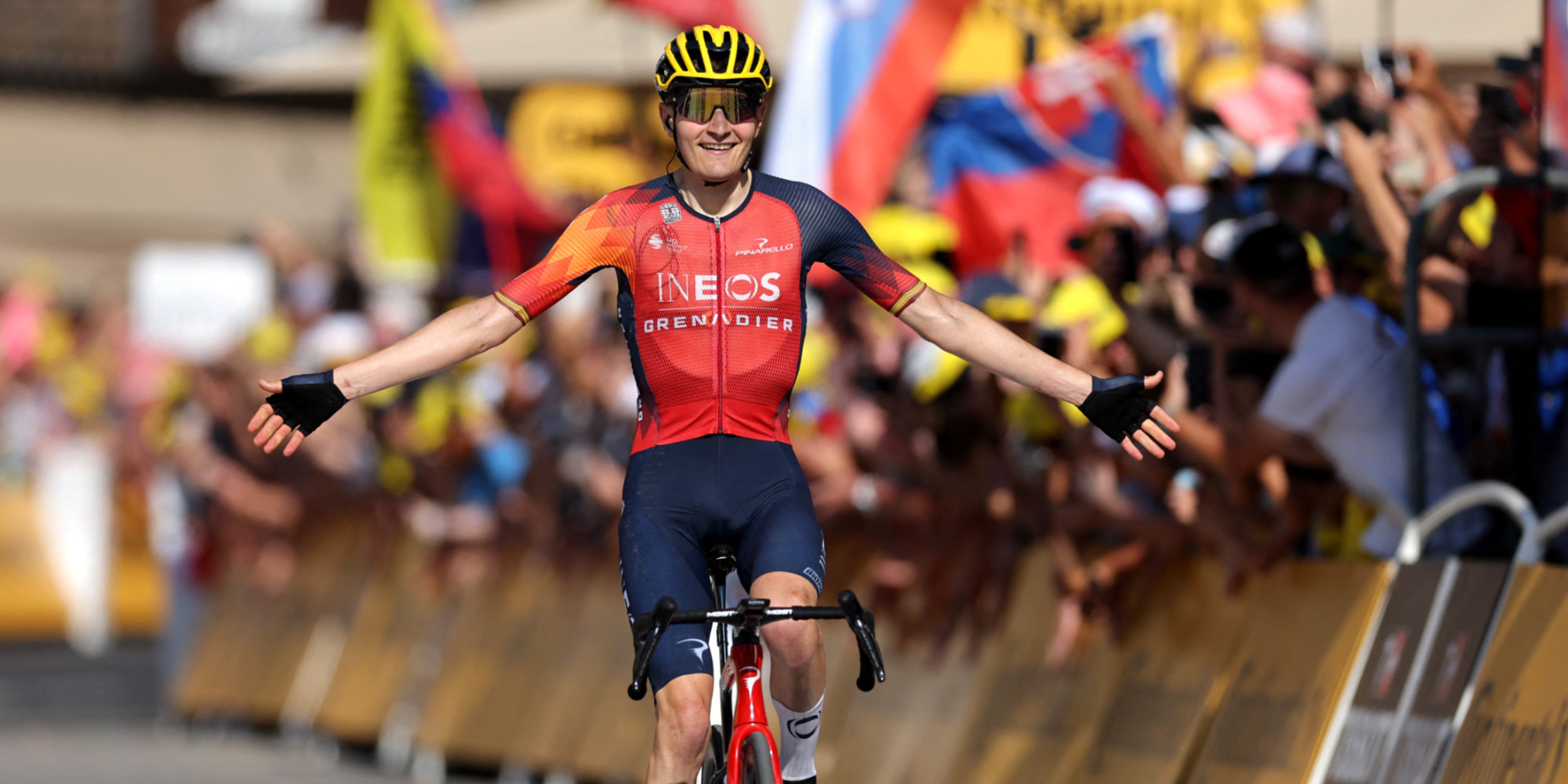 Tour de France 2023 Carlos Rodriguez s'impose à Morzine, Vingegaard