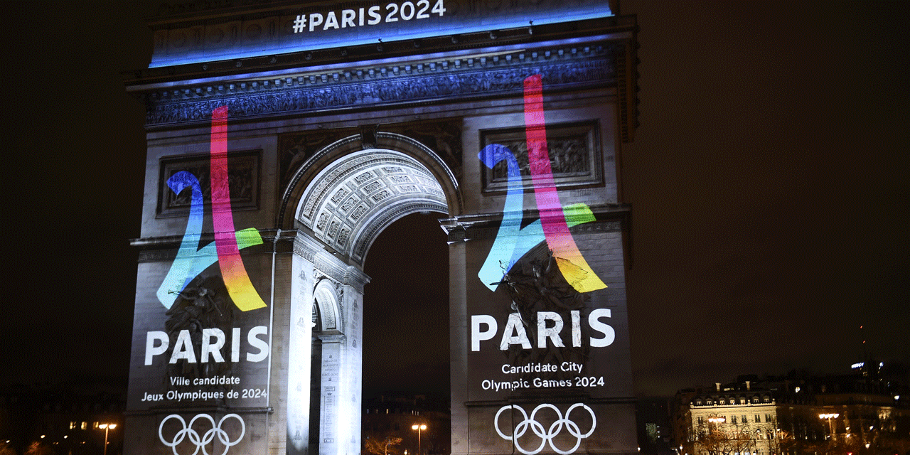 JO une Tour Eiffel stylisée comme logo de la candidature de Paris 2024
