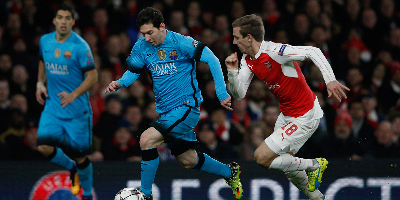 Ligue Des Champions Lionel Messi Crucifie Arsenal