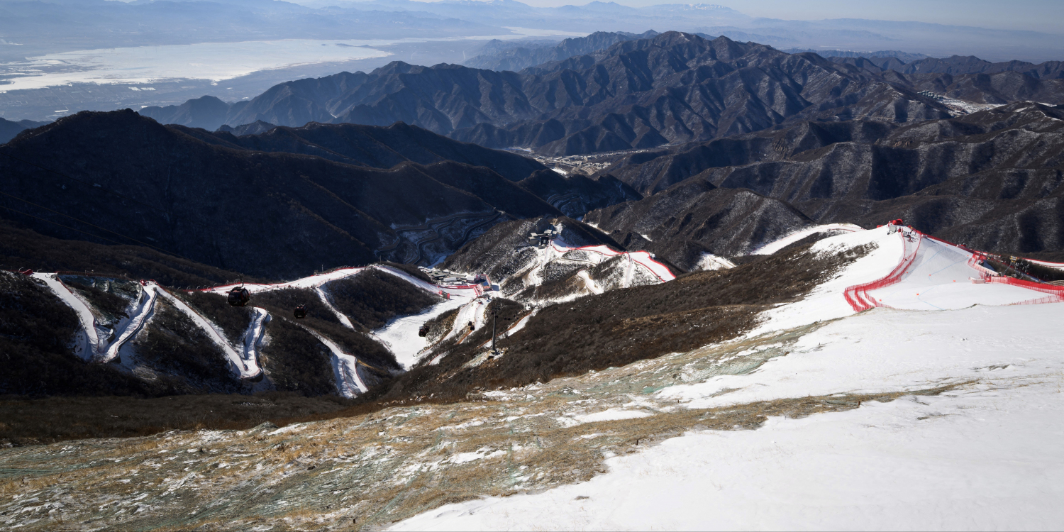100 artificial snow at the Winter Olympics in Beijing what do skiers