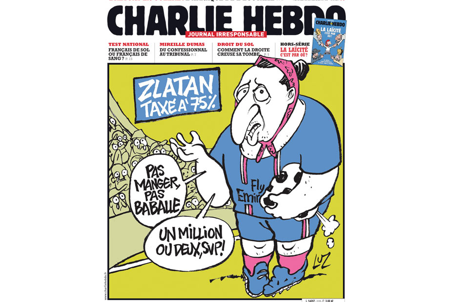 Photo Charlie Hebdo Caricature Zlatan