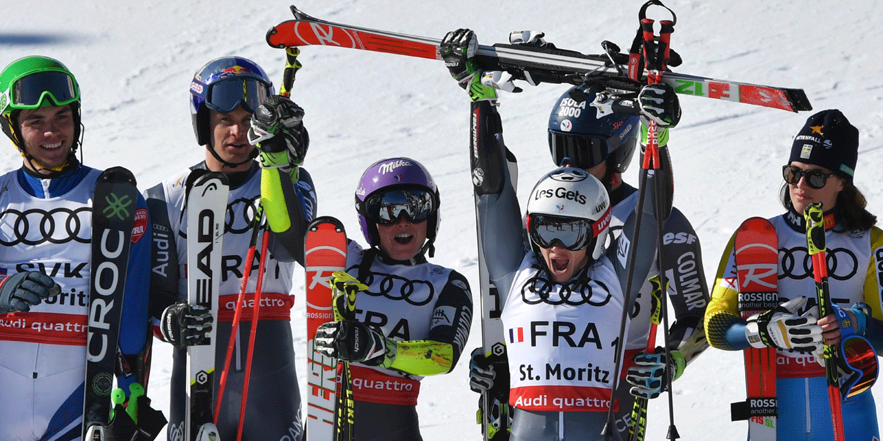 Ski alpin la France championne du monde par équipes Ski alpin la France championne du monde par équipes
