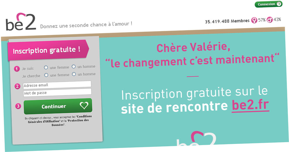 B2 site de rencontre